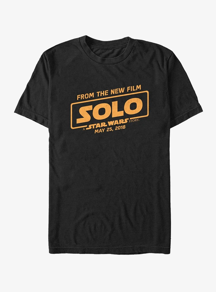 Star Wars Solo A Story From New Film Logo T-Shirt