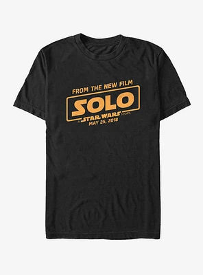 Star Wars Solo A Story From New Film Logo T-Shirt