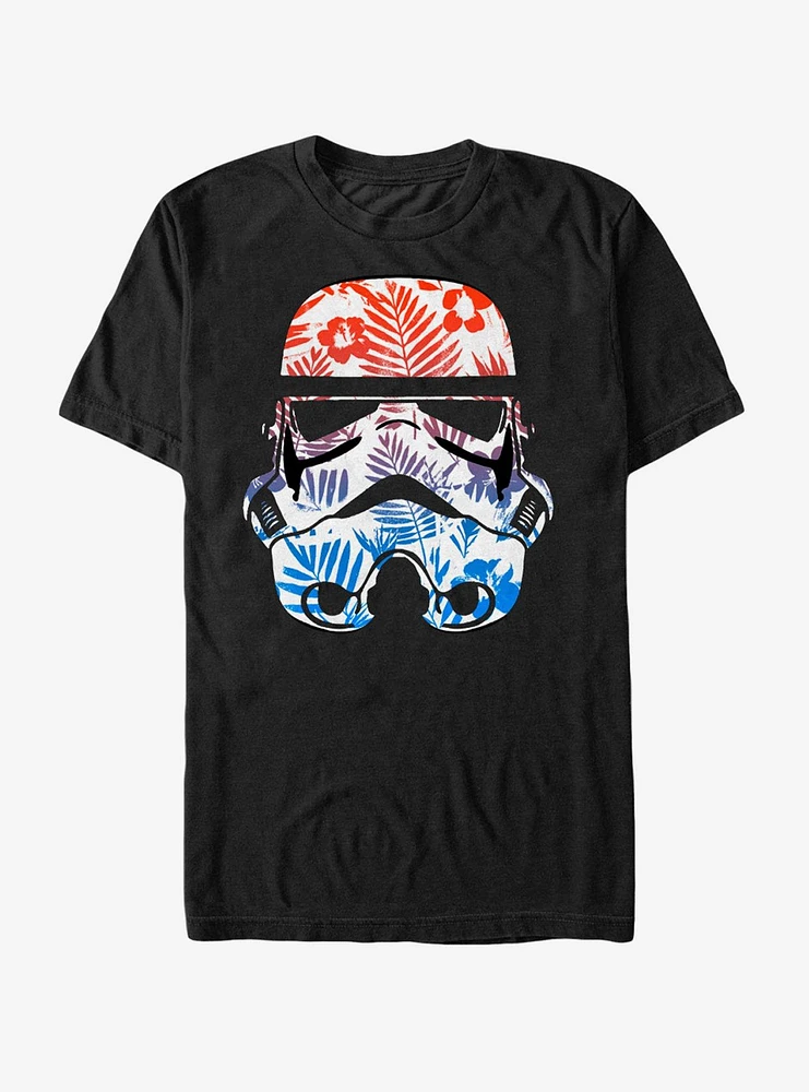 Star Wars Paradise Floral Stormtrooper Helmet T-Shirt