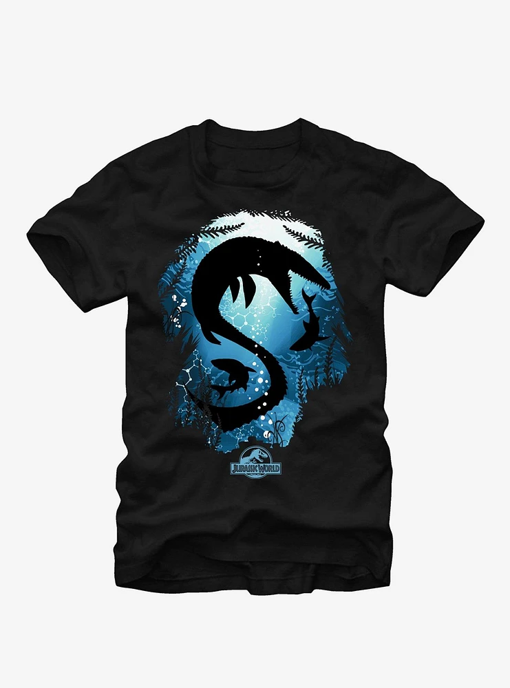 Jurassic Park Mosasaurus With Sharks T-Shirt