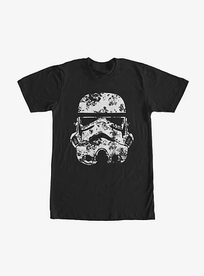 Star Wars Stormtrooper Helmet Flowers T-Shirt