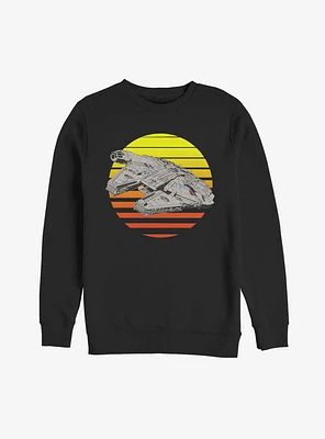 Star Wars Millennium Falcon Sunset Sweatshirt