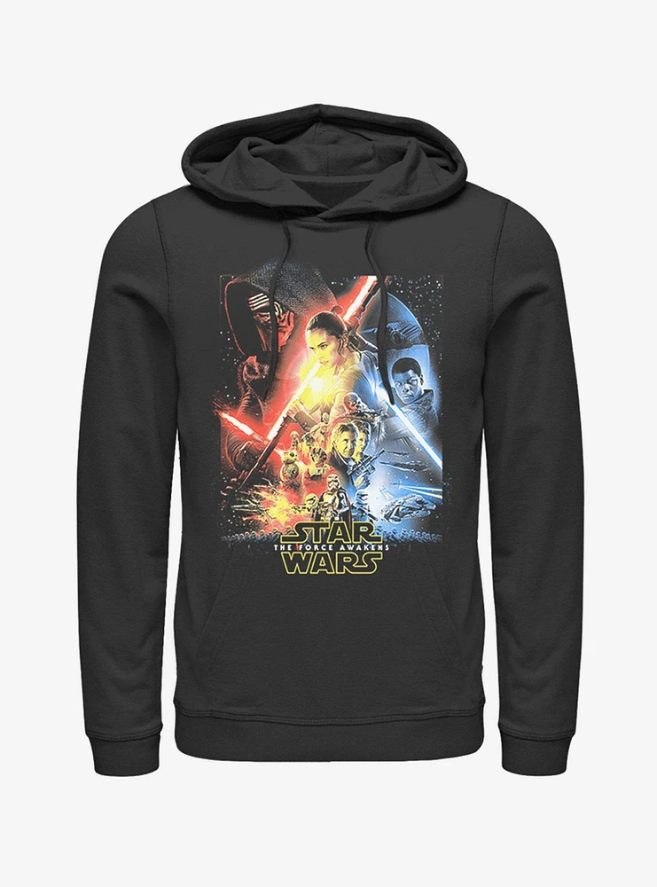 Star Wars Episode VII The Force Awakens Cool Poster Hoodie