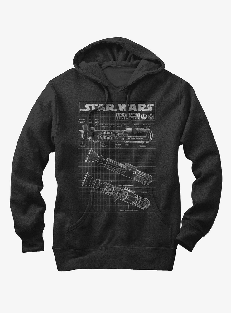 Star Wars Lightsaber Diagram Hoodie