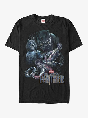Marvel Black Panther 2018 Character View T-Shirt