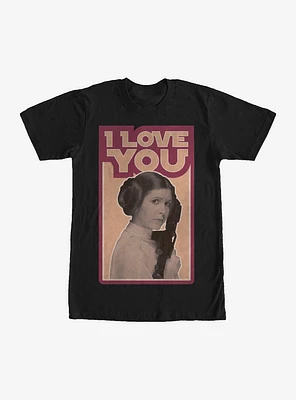 Star Wars Princess Leia Quote I Love You T-Shirt
