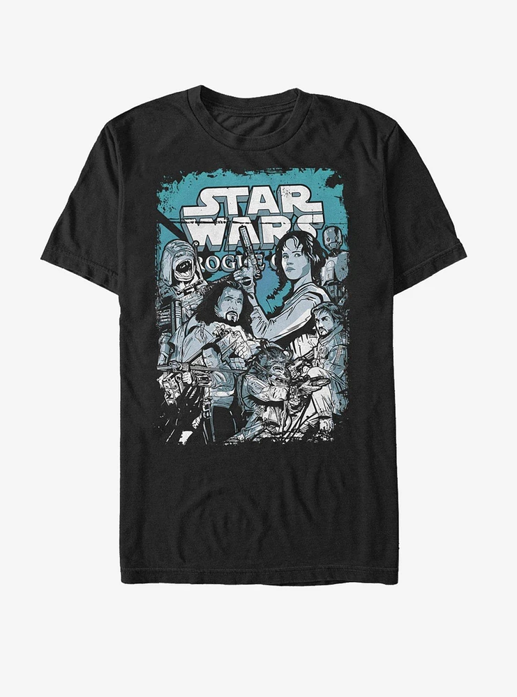 Star Wars Rebel Comic Book Print T-Shirt