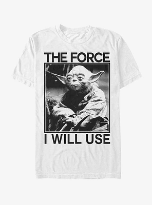 Star Wars Yoda Use the Force T-Shirt