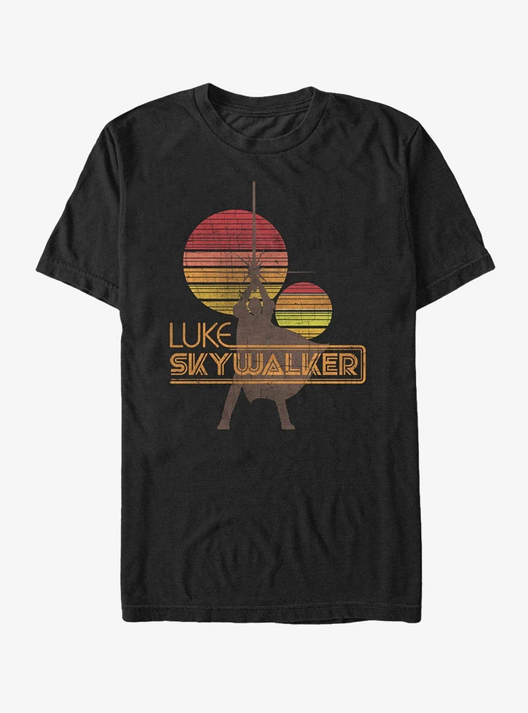 Star Wars Retro Luke Skywalker Silhouette T-Shirt