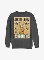 Star Wars Rey Resistance Propaganda Frame Sweatshirt