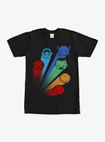 Marvel Avengers Kawaii Rainbow T-Shirt