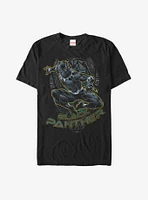 Marvel Black Panther Mask Outline T-Shirt