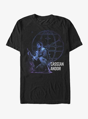 Star Wars Cassian Galaxy Print T-Shirt