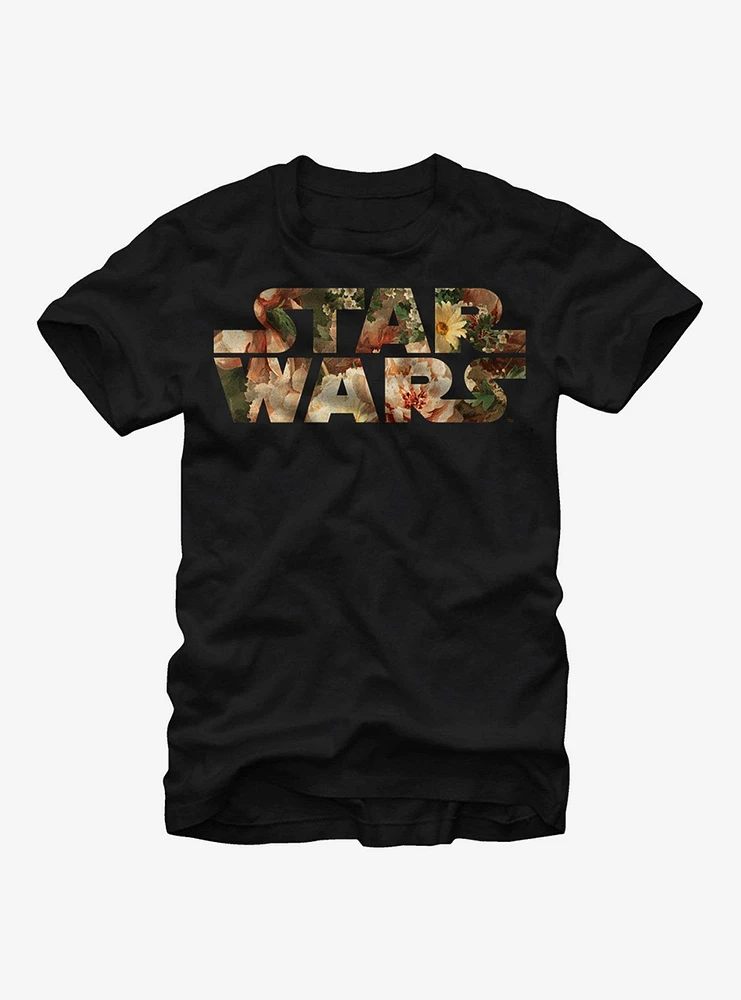 Star Wars Floral Print Logo T-Shirt