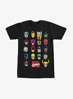 Marvel Hero Portrait Bingo T-Shirt