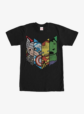 Marvel Avengers Kawaii Panels T-Shirt
