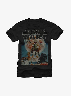 Star Wars Boba Fett and Droids T-Shirt