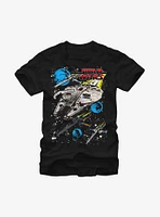 Star Wars Classic Millennium Falcon and X-Wing T-Shirt