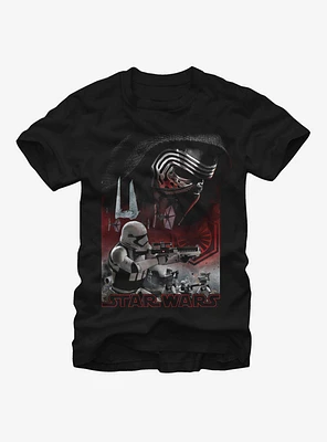 Star Wars Kylo Ren Stormtroopers Battle T-Shirt