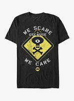 Monsters Inc. We Scare Because Care Sign T-Shirt