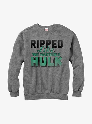 Marvel Ripped Like the Hulk Girls Sweatshirt