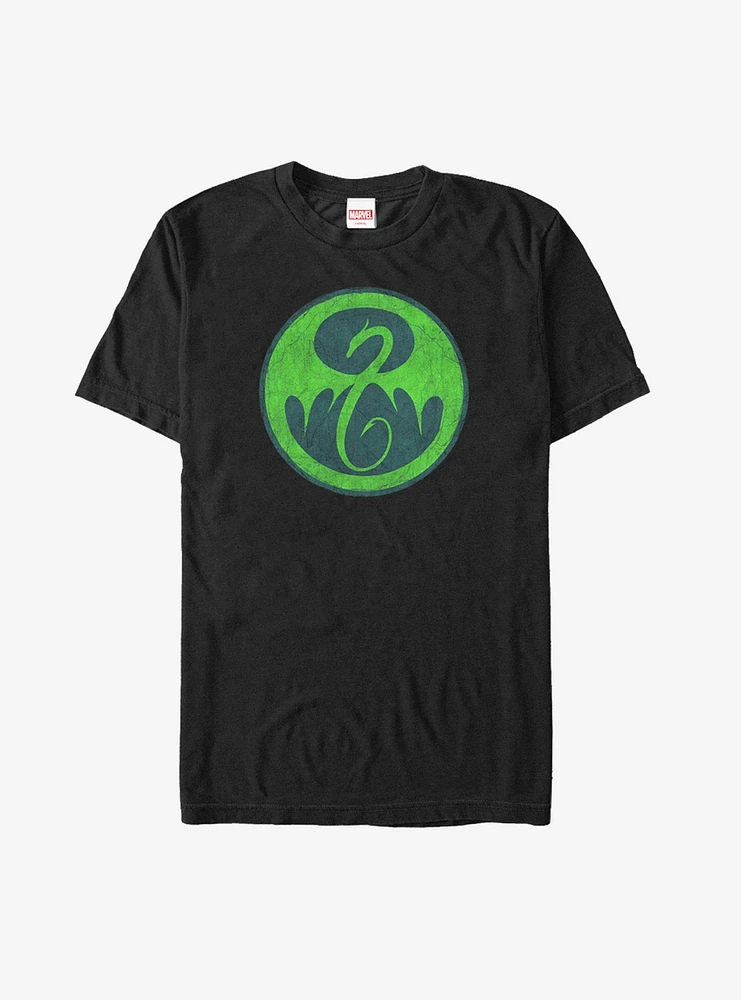 Marvel Iron Fist Cracked Dragon Logo T-Shirt