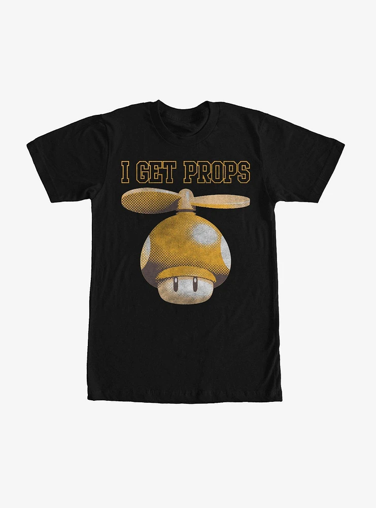 Nintendo Mario Mushroom I Get Props T-Shirt