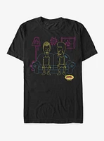 Beavis And Butt-Head Couch Outline T-Shirt