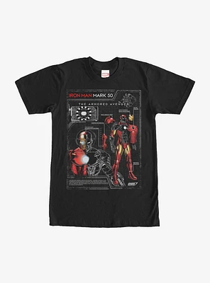 Marvel Iron Man Mark 50 T-Shirt