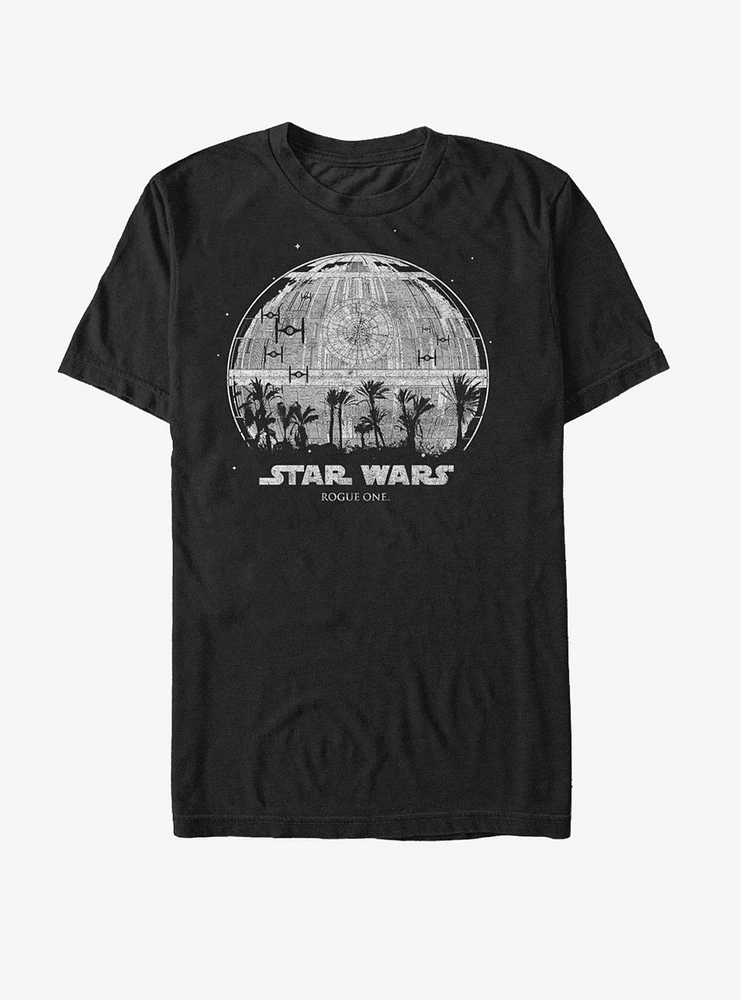 Star Wars Death Palm Tree Silhouette T-Shirt