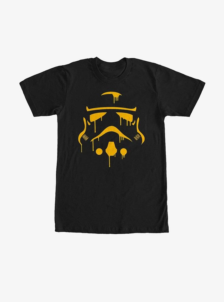 Star Wars Halloween Dripping Stormtrooper Helmet T-Shirt