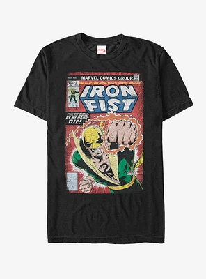Marvel Iron Fist Comic Book Print T-Shirt