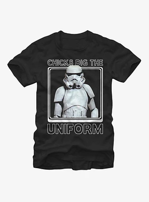 Star Wars Stormtrooper Chicks Dig the Uniform T-Shirt