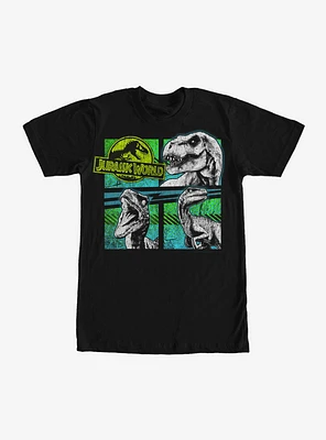 Jurassic World T. Rex And Velociraptors T-Shirt
