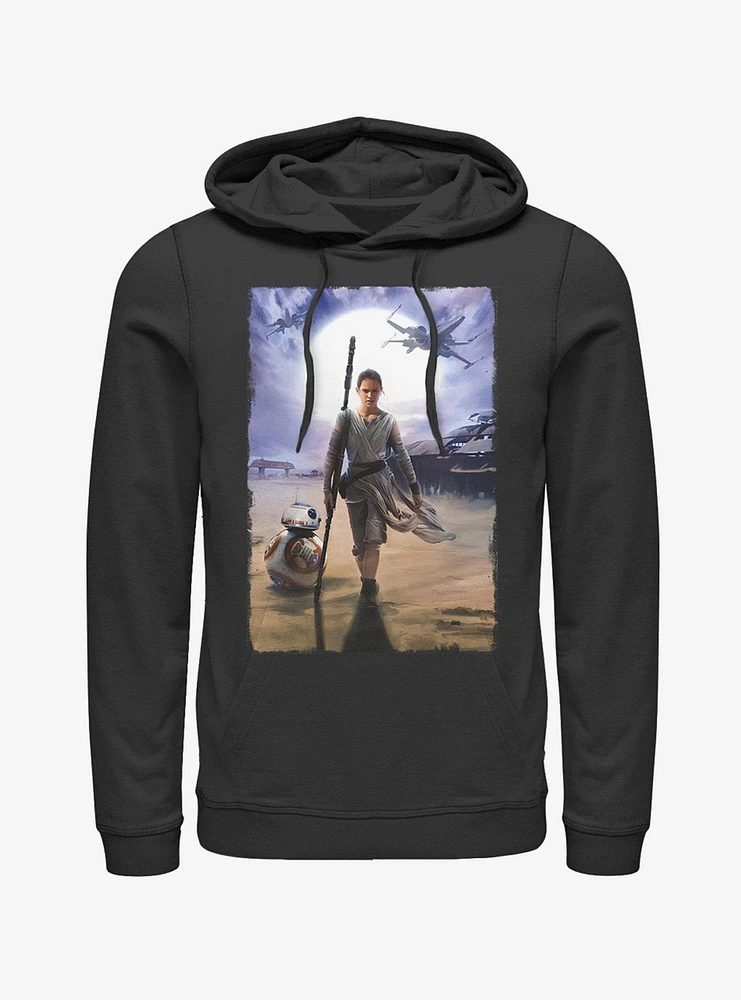 Star Wars Rey on Jakku Hoodie