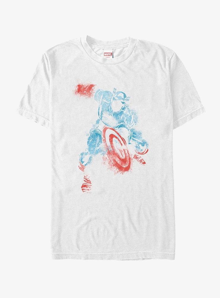 Marvel Captain America Watercolor T-Shirt