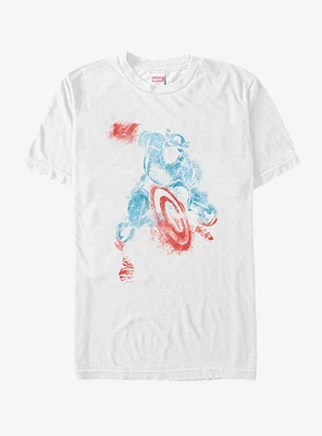 Marvel Captain America Watercolor T-Shirt