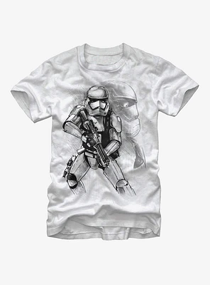 Star Wars First Order Stormtrooper Sketch T-Shirt