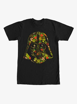 Star Wars Hawaiian Print Darth Vader Helmet T-Shirt