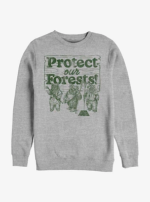 Star Wars Ewok Protect Our Forests Sweatshirt