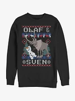 Frozen Ugly Christmas Sweater Olaf Sven Sweatshirt