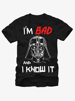 Star Wars Darth Vader Bad and I Know It T-Shirt