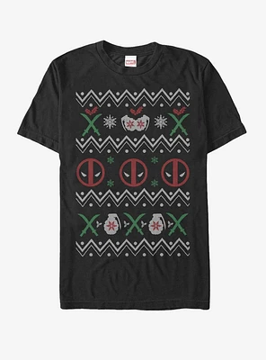 Marvel Deadpool Ugly Christmas Sweater T-Shirt