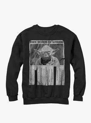 Star Wars Yoda Words of Wisdom Sweatshirt