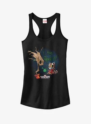 Marvel Guardians of Galaxy I Am Groot Rocket Cartoon Girls Tank