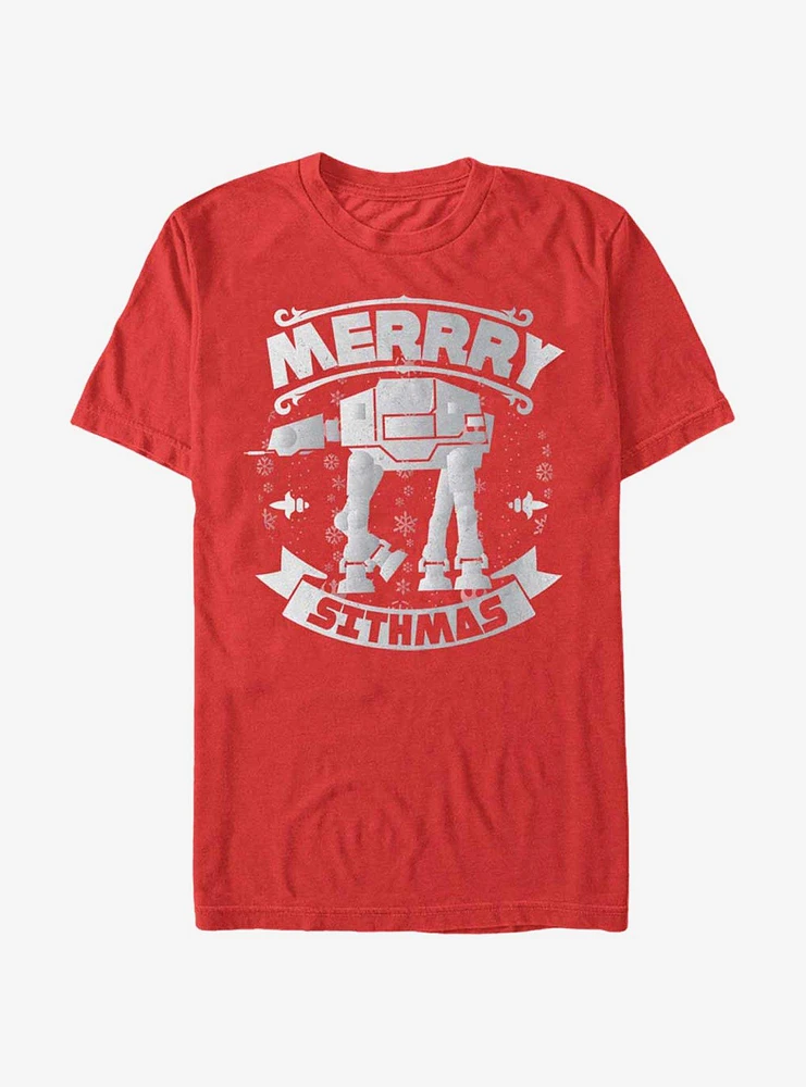 Star Wars Christmas Sithmas AT-AT T-Shirt