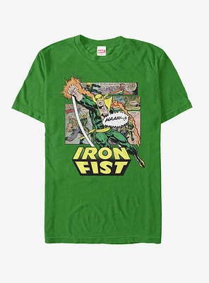 Marvel Iron Fist Comic Book Page T-Shirt
