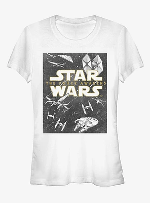 Star Wars Episode VII The Force Awakens Vintage Box Girls T-Shirt