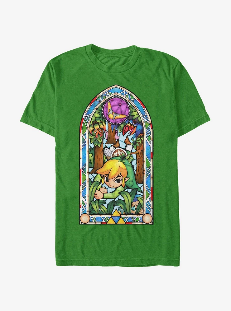 Nintendo Legend of Zelda Stained Glass Forest T-Shirt