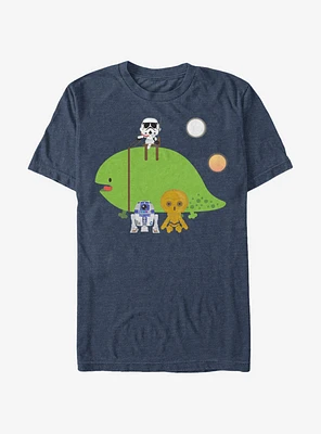 Star Wars Cute Cartoon Dewback and Friends T-Shirt